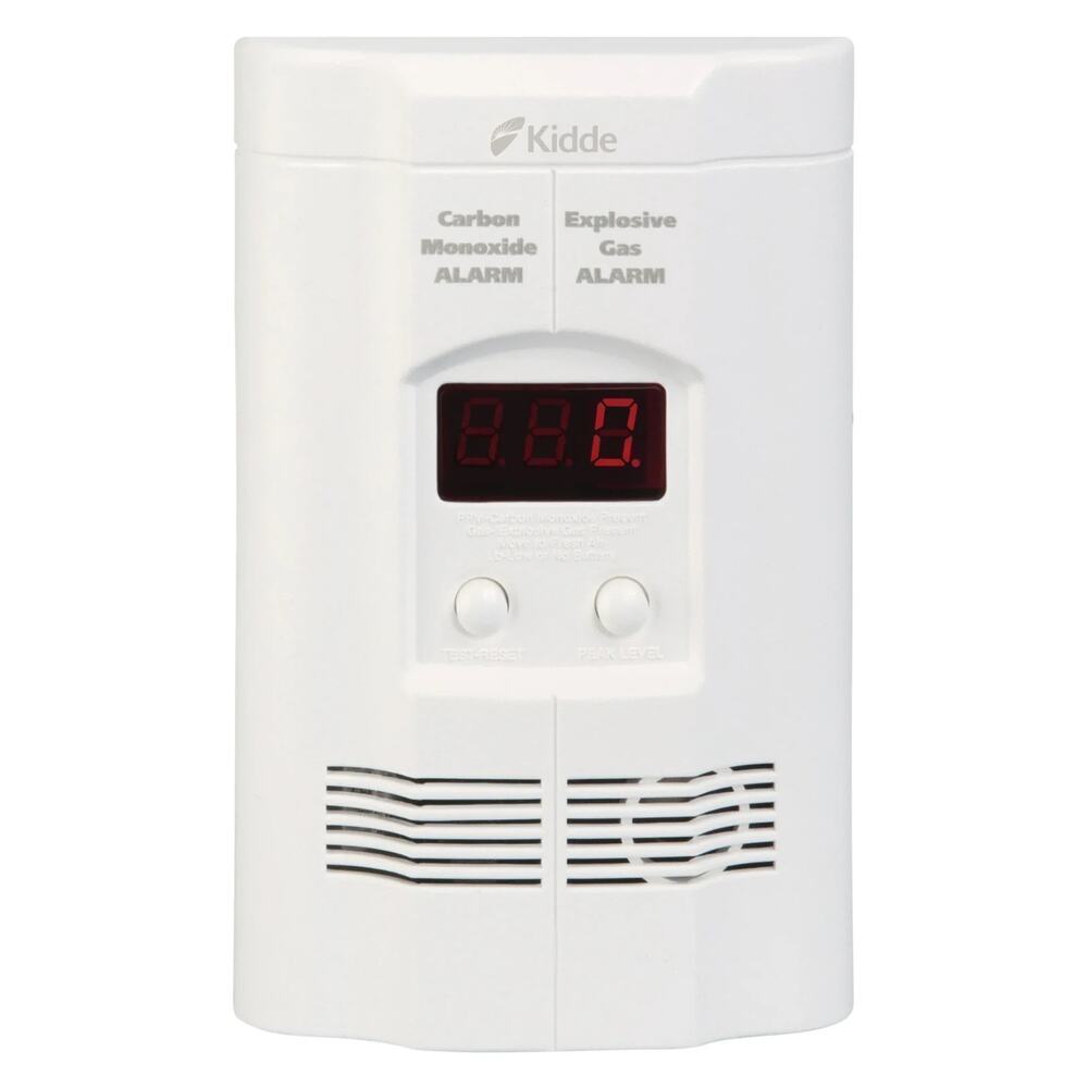 Kidde KN-COEG-3 Carbon Monoxide Explosive Gas Alarm Digital Display AC Plug-in